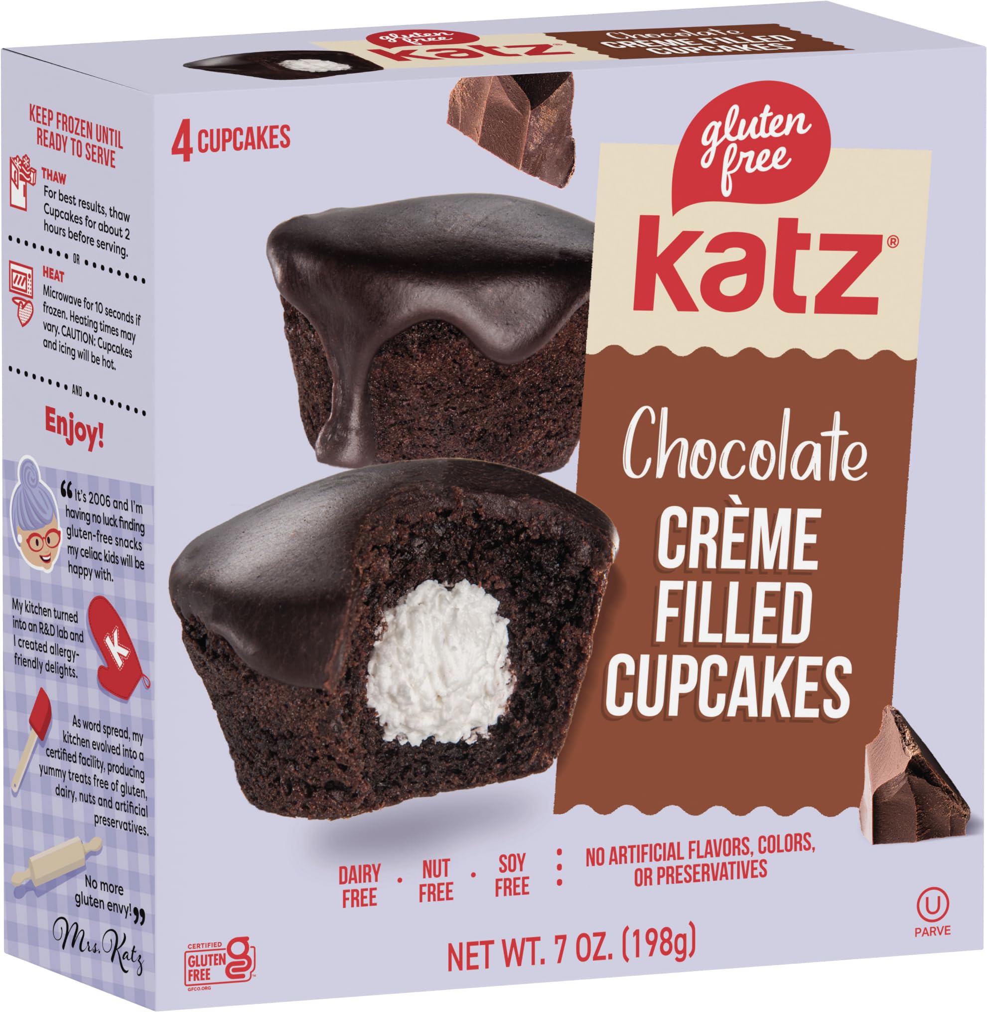 Chocolate Crème Filled Cupcakes