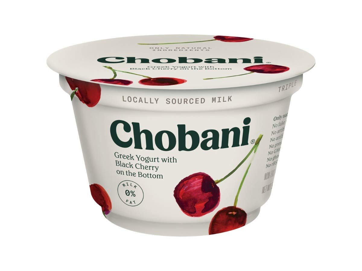 Black Cherry on the Bottom Non Fat Greek Yogurt