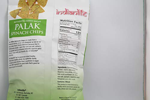 Palak (Spinach) Chips (Family Size) 3 Pkts X