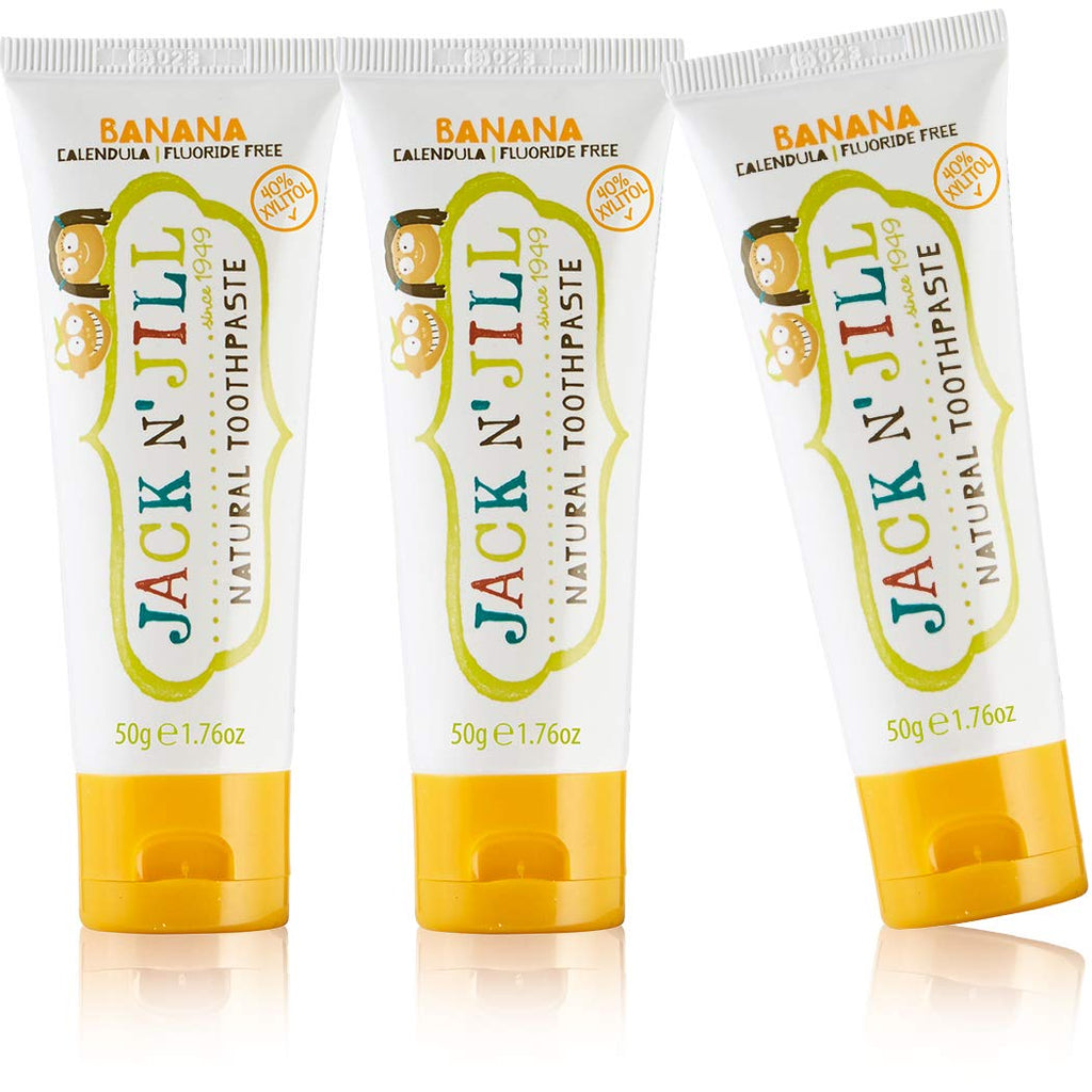 Natural Toothpaste For Kids Toddler (Baby Fluoride Training (Banana)