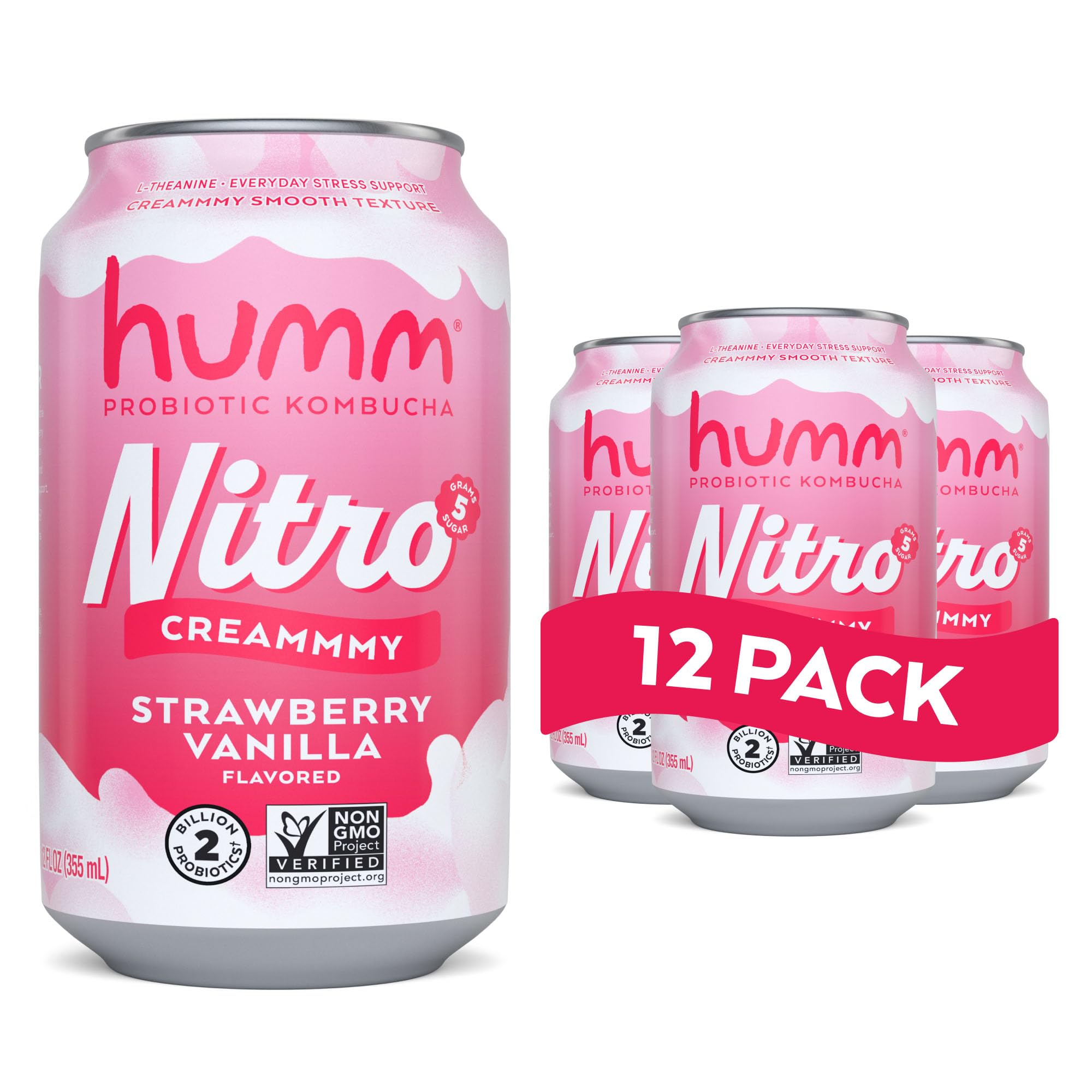 Creamy Smooth Probioitc Drink Sparkling Soda Nitro Kombucha