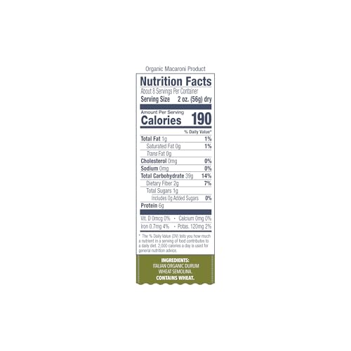Made with Only Semolina Durum Wheat Flour Bronze Cut Capellini Pasta