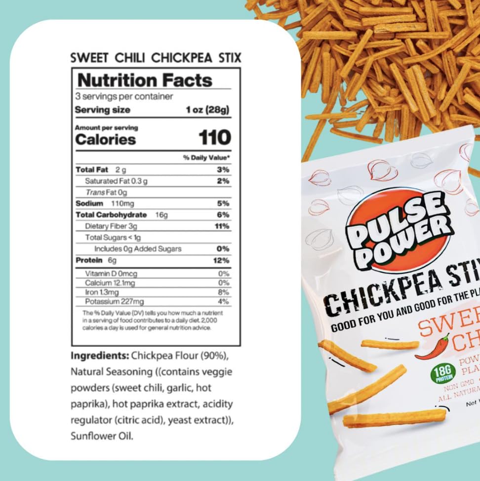 Chickpea Stix Crunchy Snacks