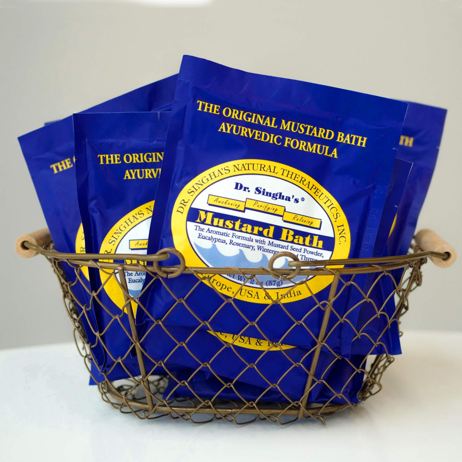 Mustard Bath Soak – Aromatherapy Salts with Seed & Essential Oils For Muscle Relaxation