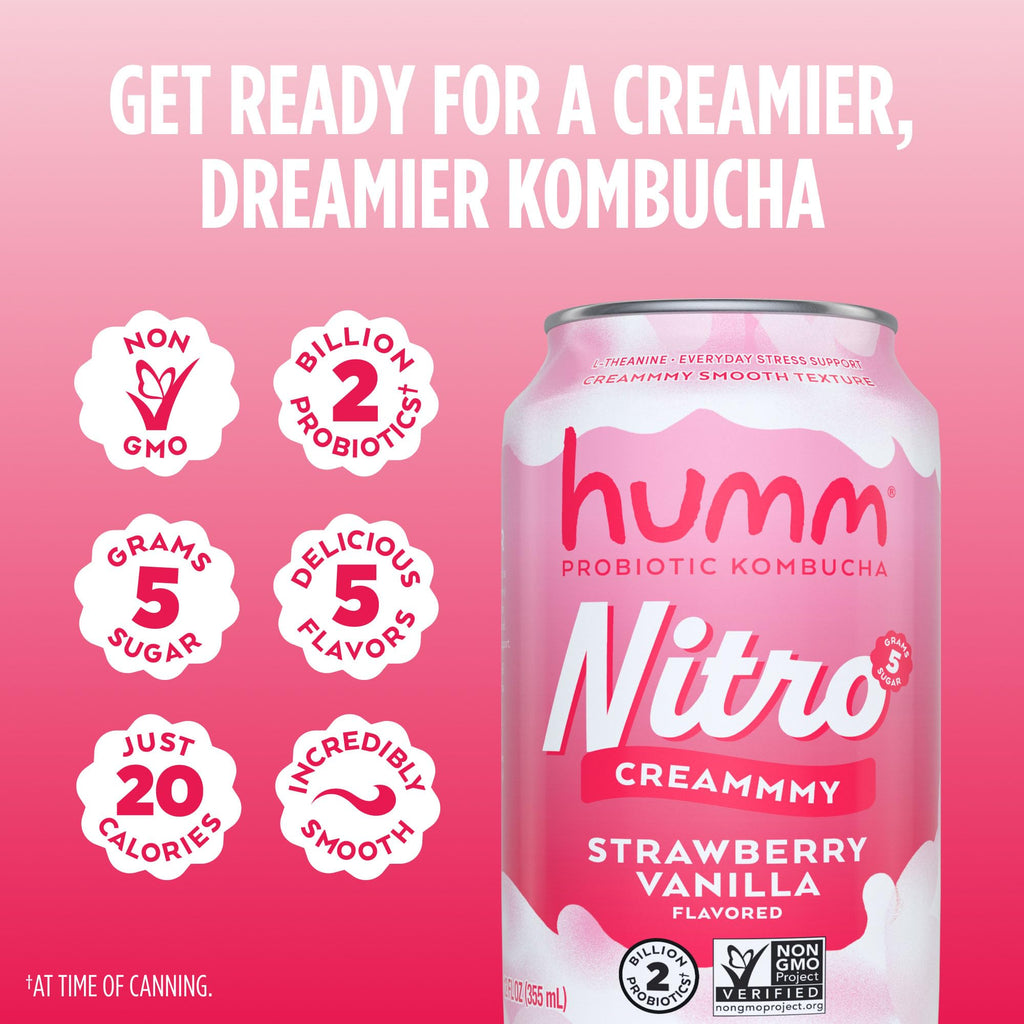 Creamy Smooth Probioitc Drink Sparkling Soda Nitro Kombucha