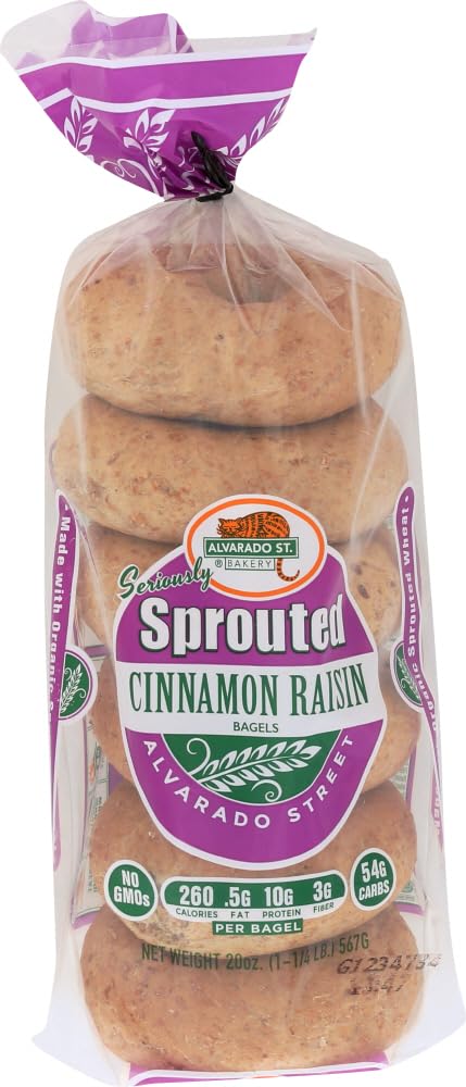 Sprouted Wheat Cinnamon Raisin Bagel