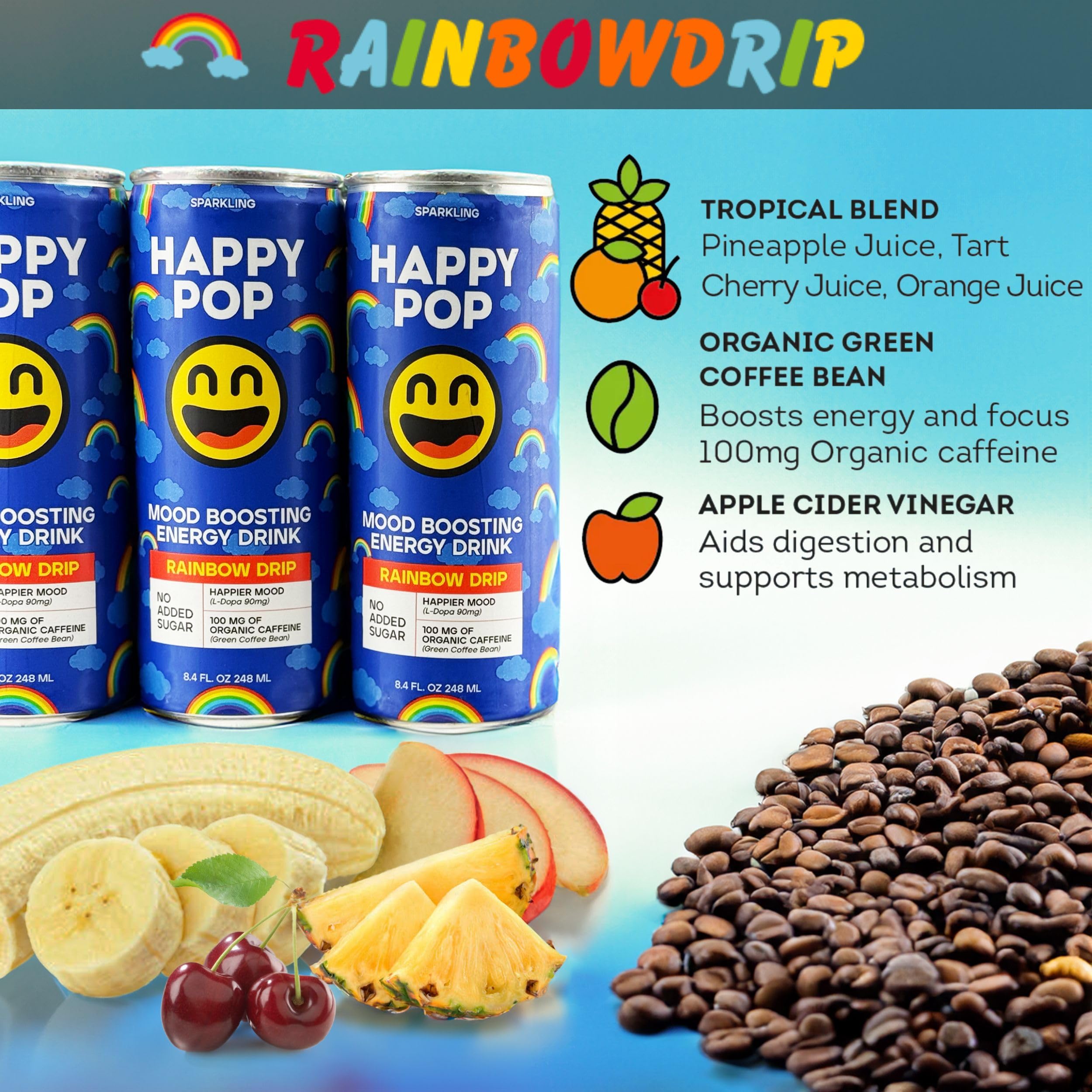 HAPPY POP! HAPPYPOP ( Rainbow Drip)