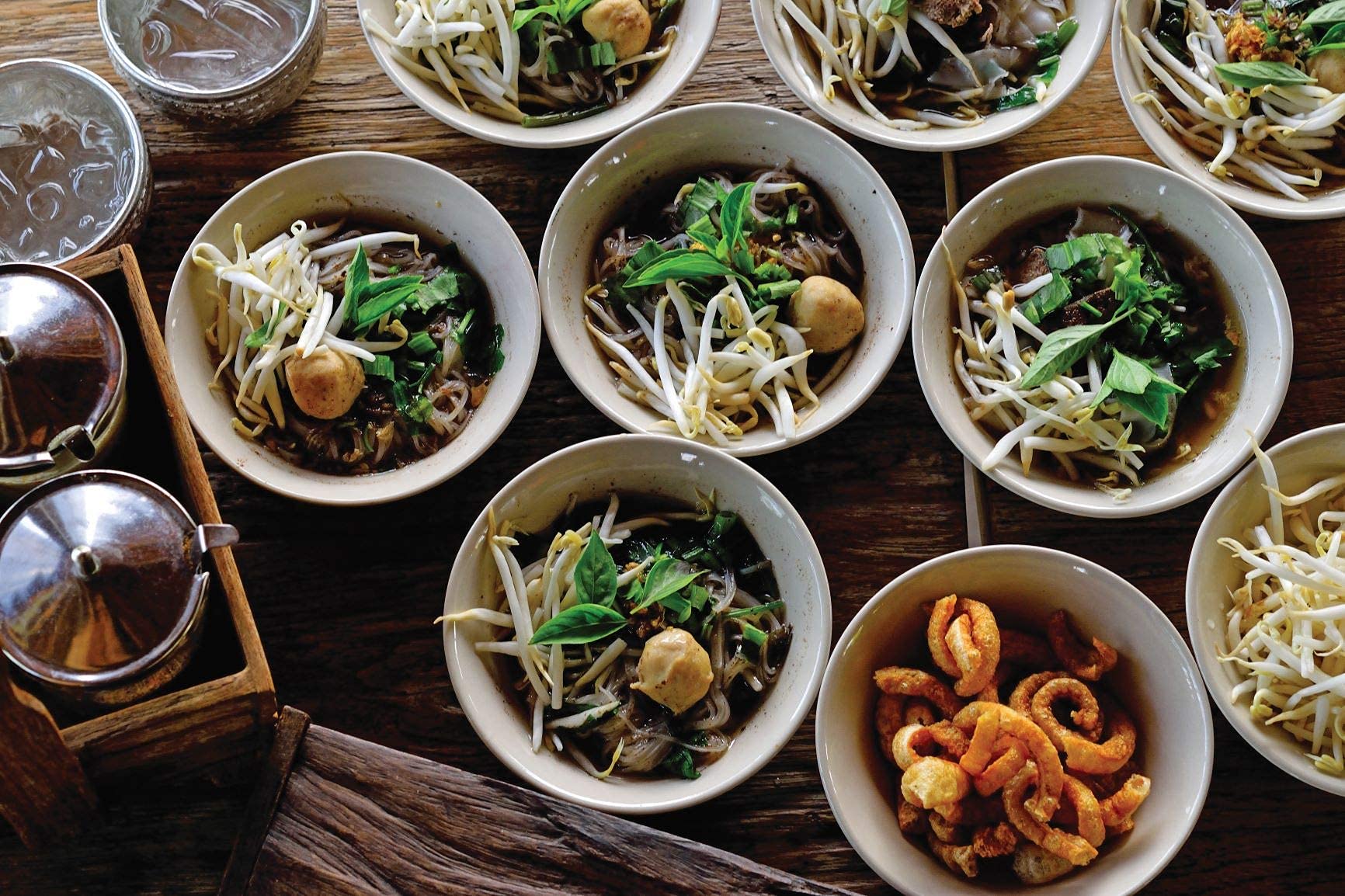 Mushroom Vietnamese Pho Soup Bowl