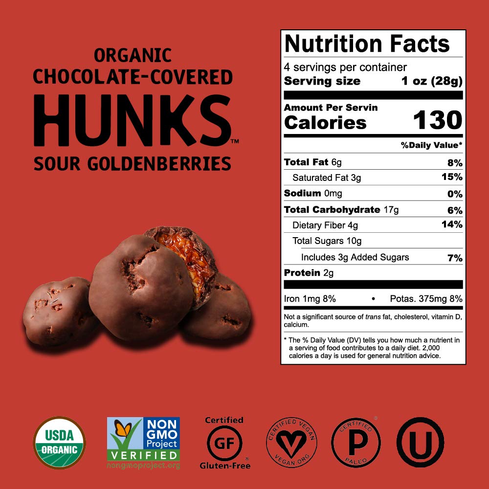 Hunks Chocolate Covered Sour Goldenberries