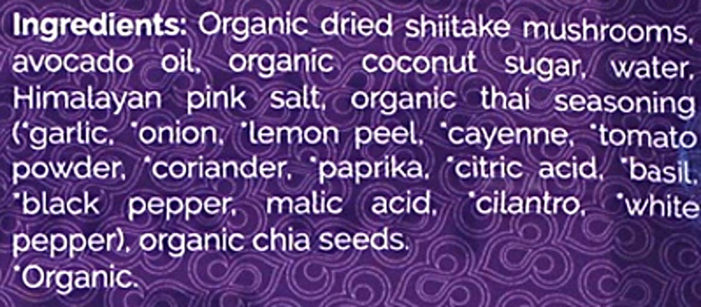 Zesty Thai Flavor (Meat-free) Mushroom Jerky