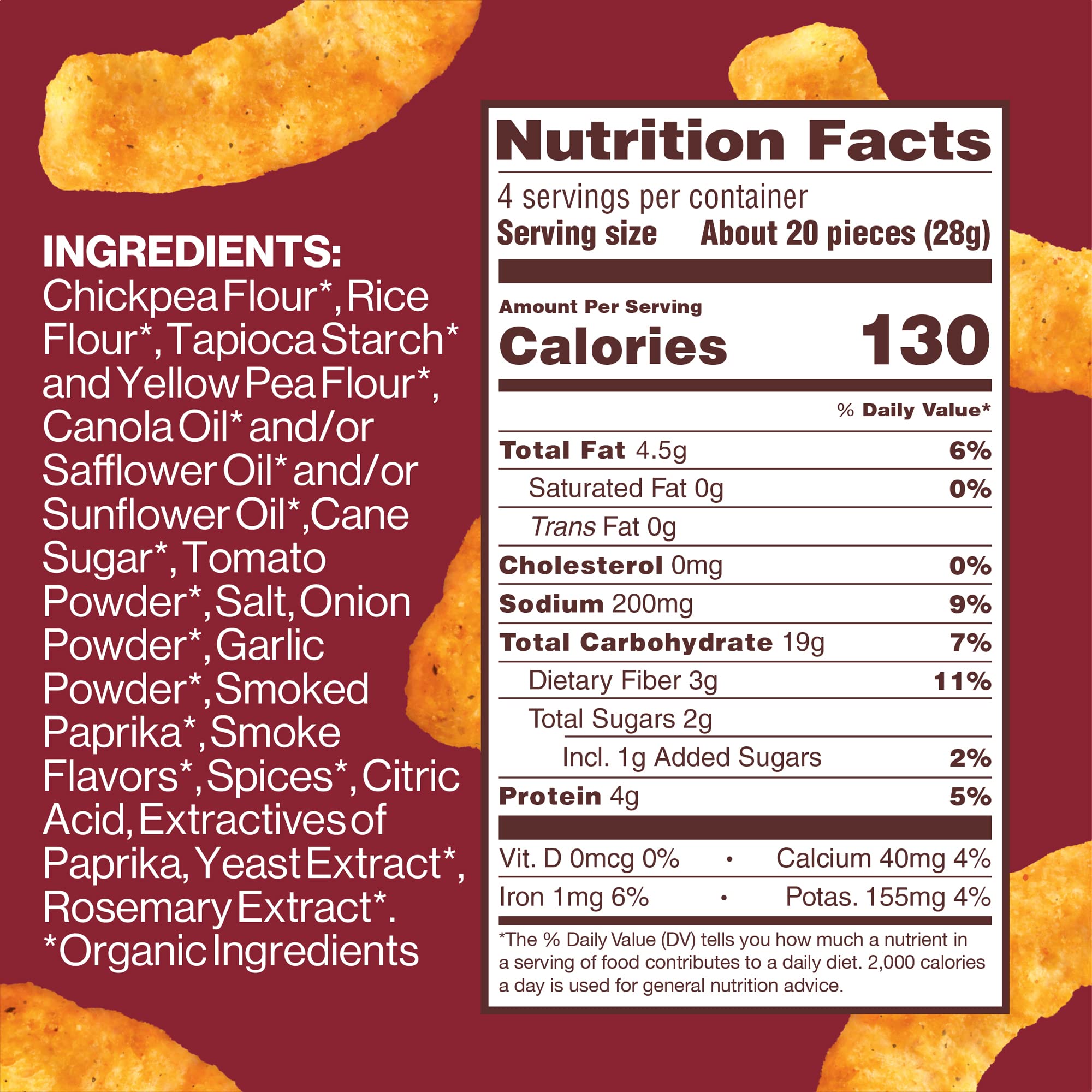 White Cheddar Flavored Chickpea Puffs