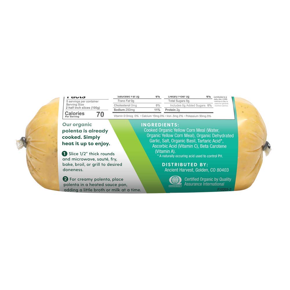Organic Basil Garlic Polenta