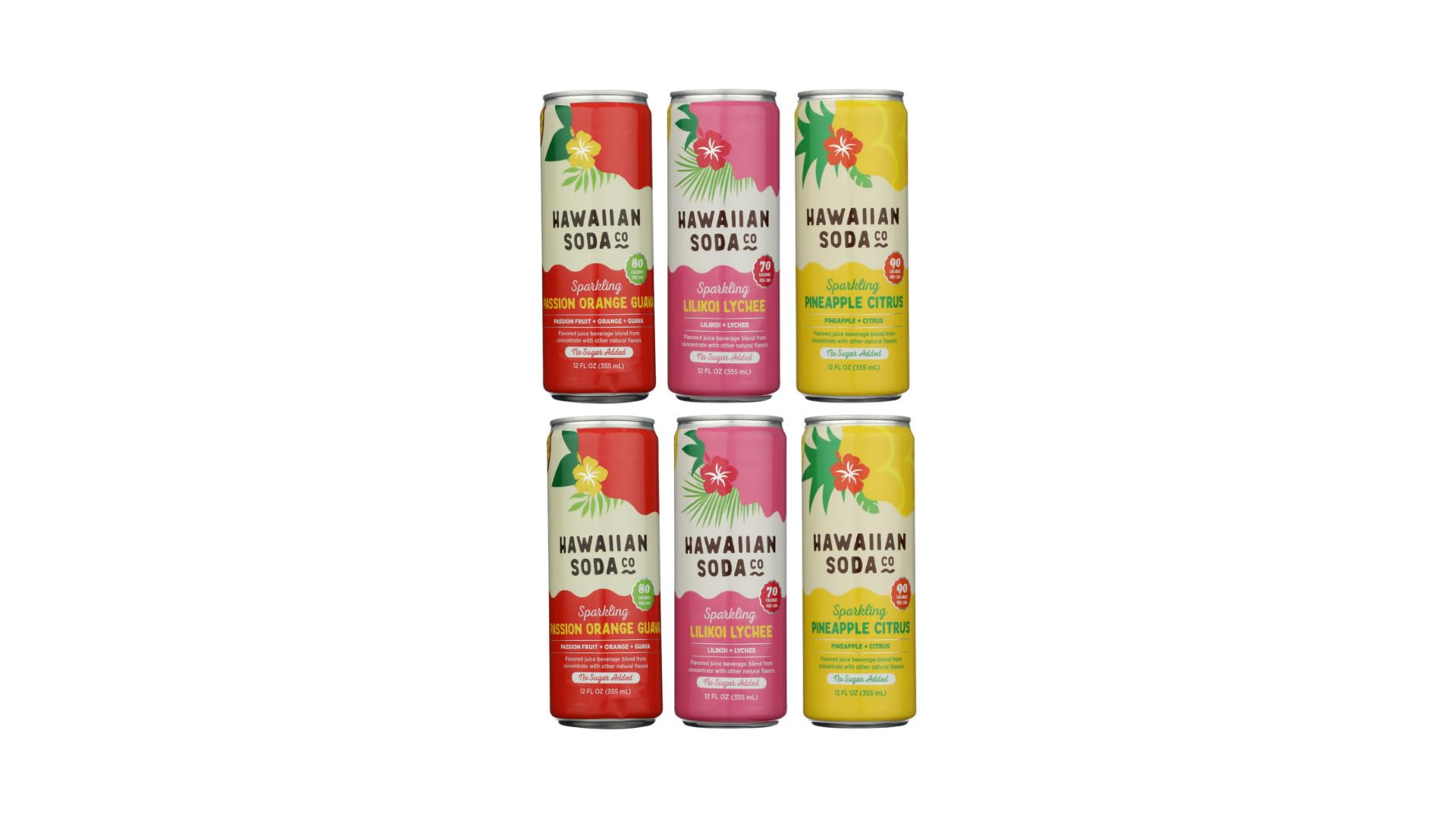 Hawaiian Soda Co Juice (6-Pack)