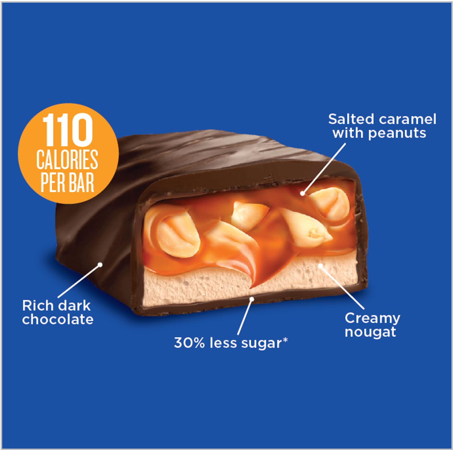 Dark Chocolate Nougat Bars (30-Count)