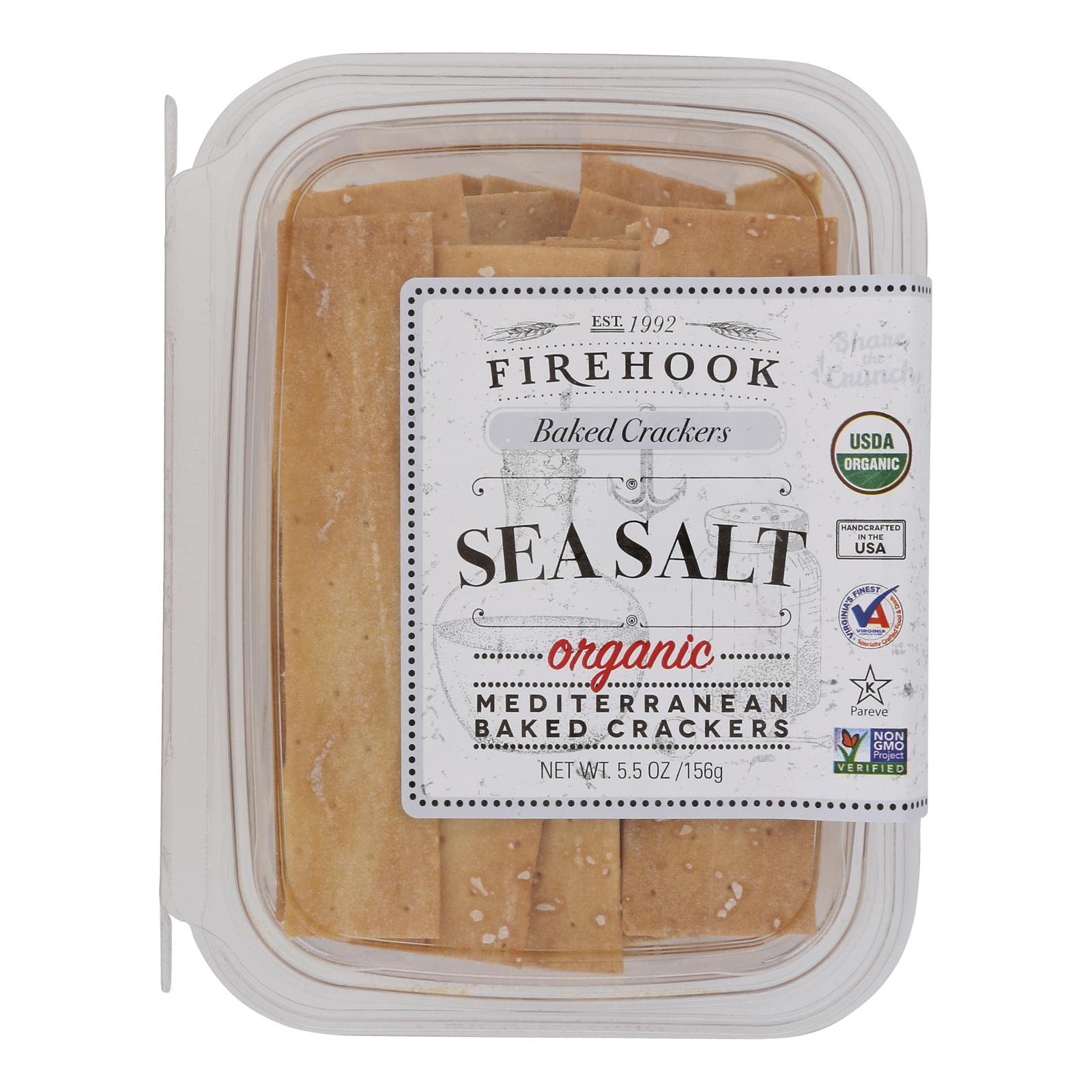 Mediterranean Baked Crackers Box Sea Salt