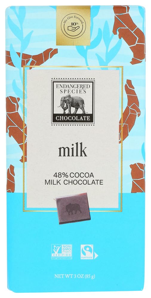 Endangered Species Smooth Milk Chocolate Bar Otter ( 12X )