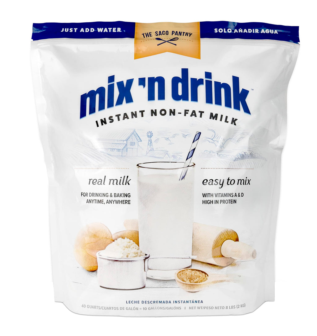 Makes 3 Quarts High Calcium and Protein Mix 'N Drink Instant Skim Milk