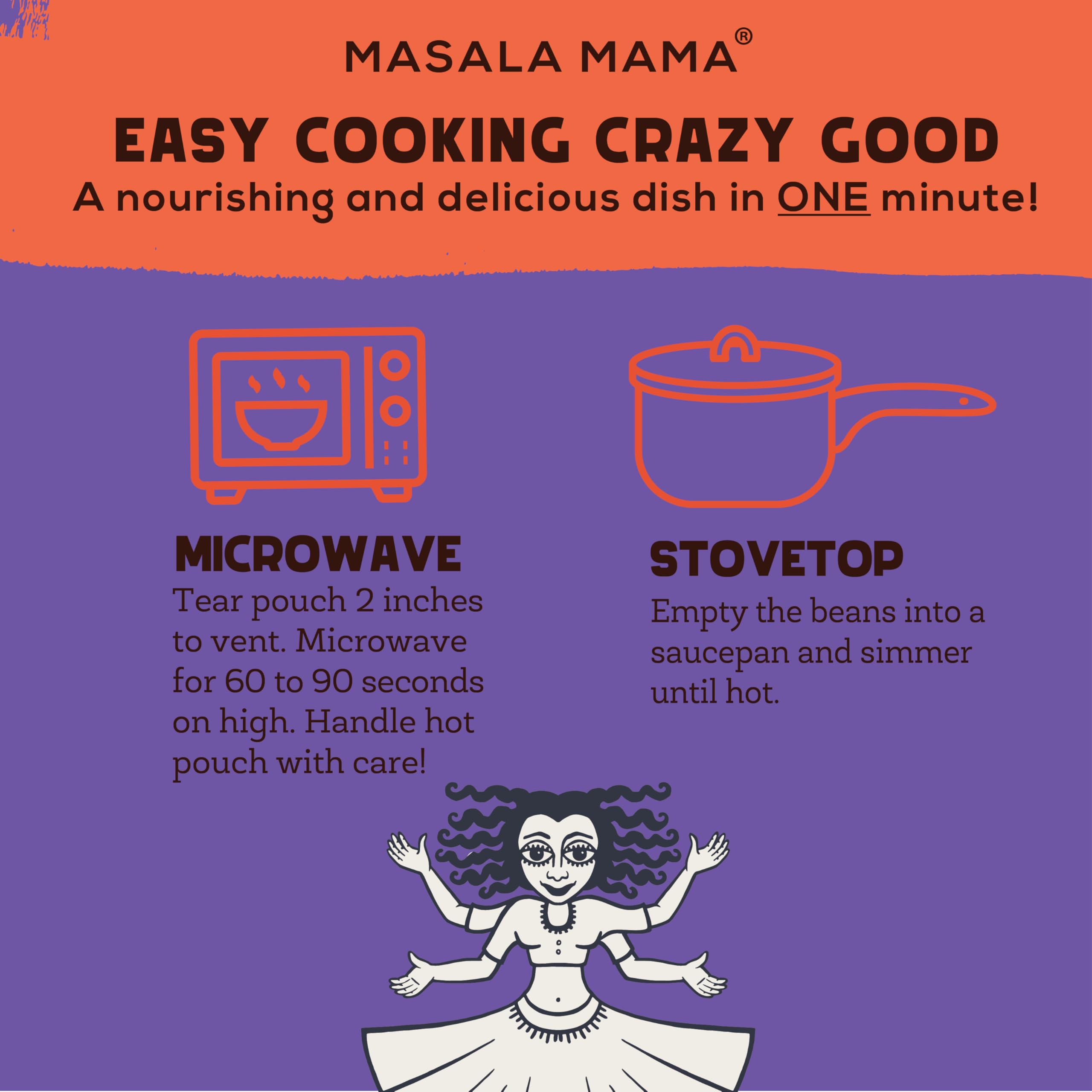 Heat and Eat Indian Prepared & Microwave Ready in 60 Seconds
