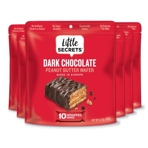 Dark Chocolate Peanut Butter Crispy Wafers