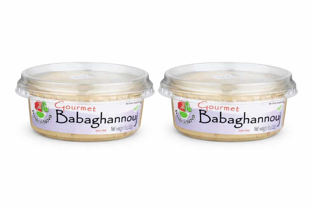 BabaGhanouj Roasted Eggplant Dip – Made with Tahini Olive Oil & Garlic