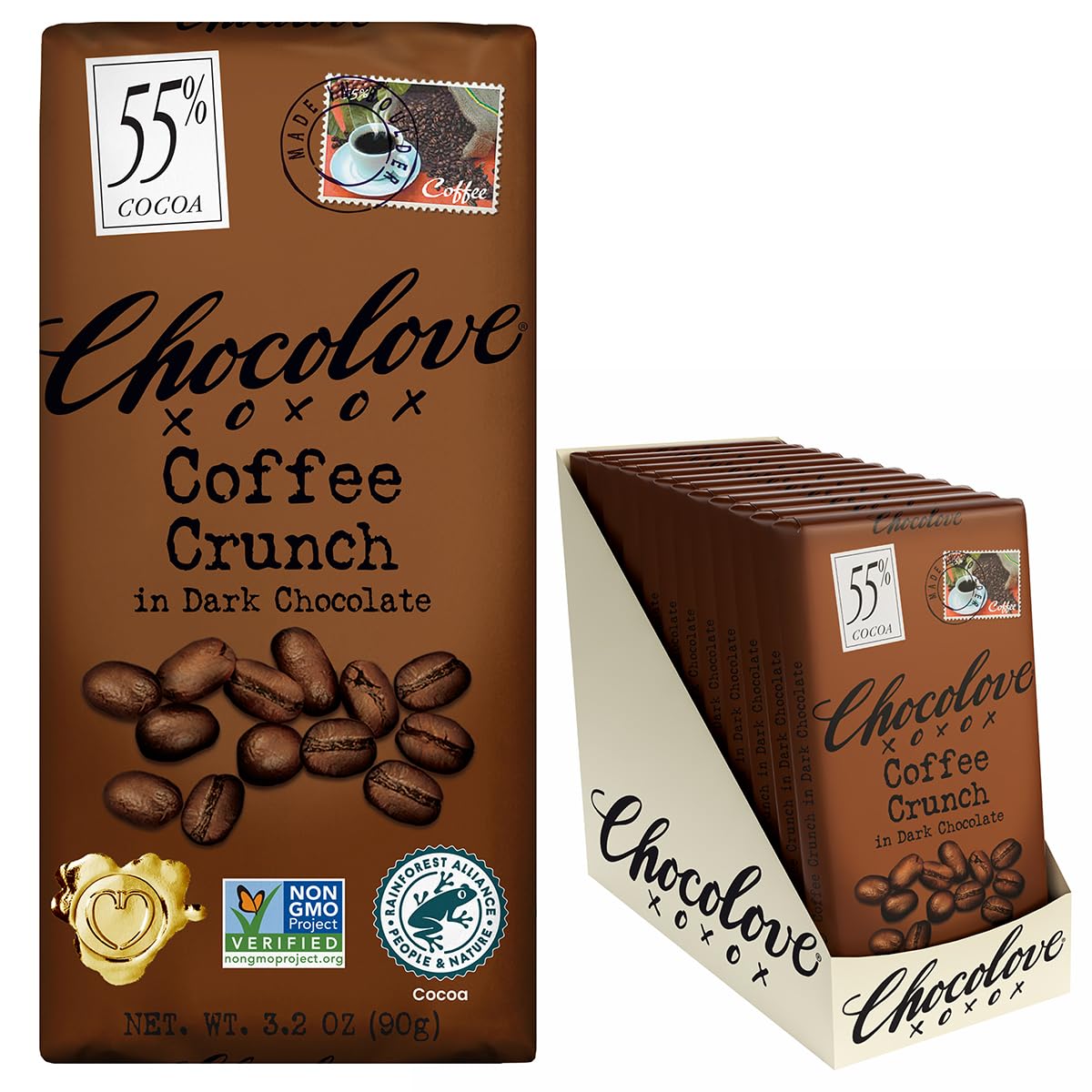 Almonds & Sea Salt Dark Chocolate Bars