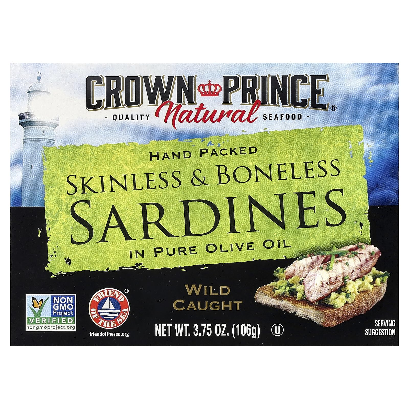 Skinless and Boneless Sardines in Pure Olive Oil
