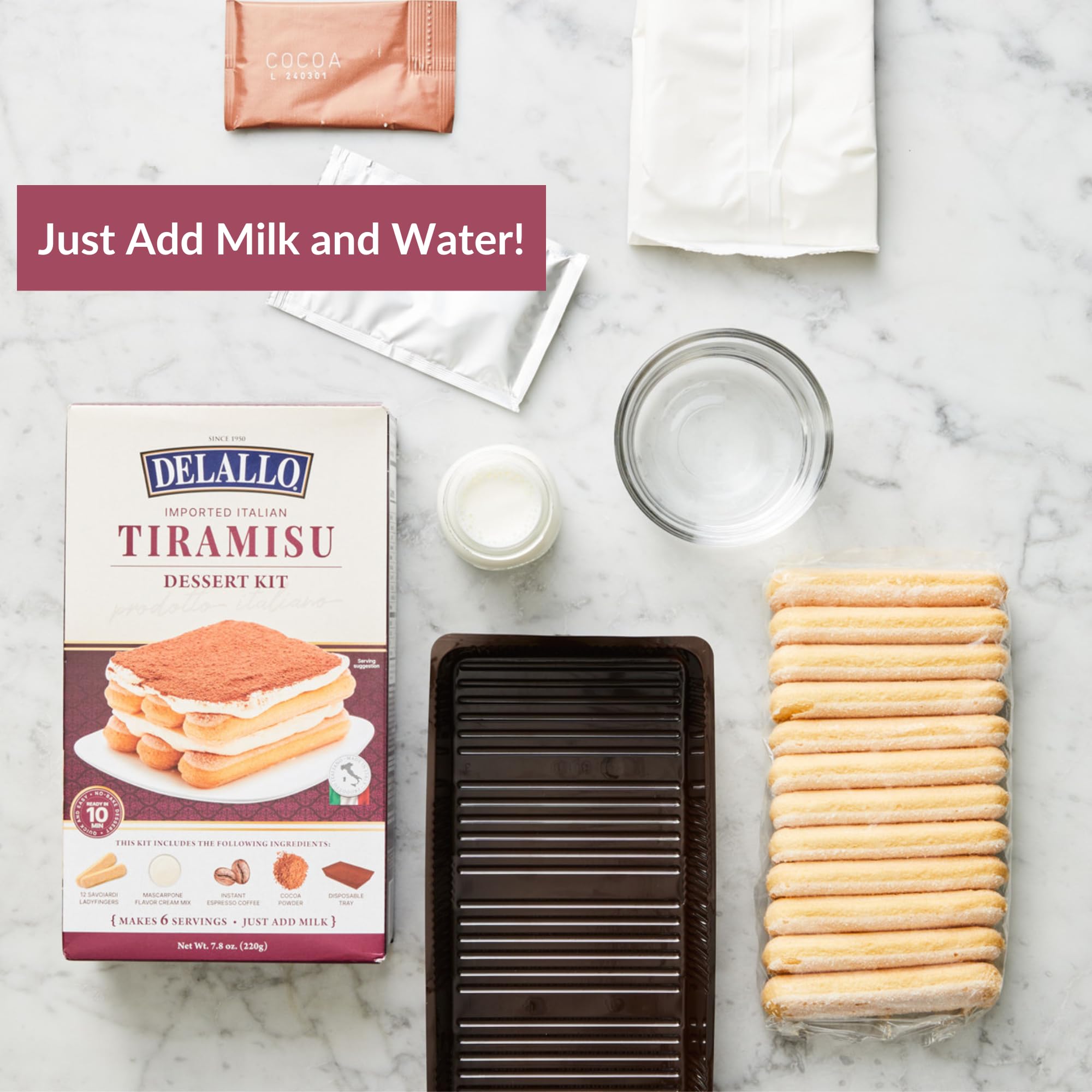 No-Bake Italian Dessert Mix Tiramisu Cake Kit