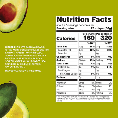 Avocado Crisps Or Crackers For Charcuterie Boards Guacamole