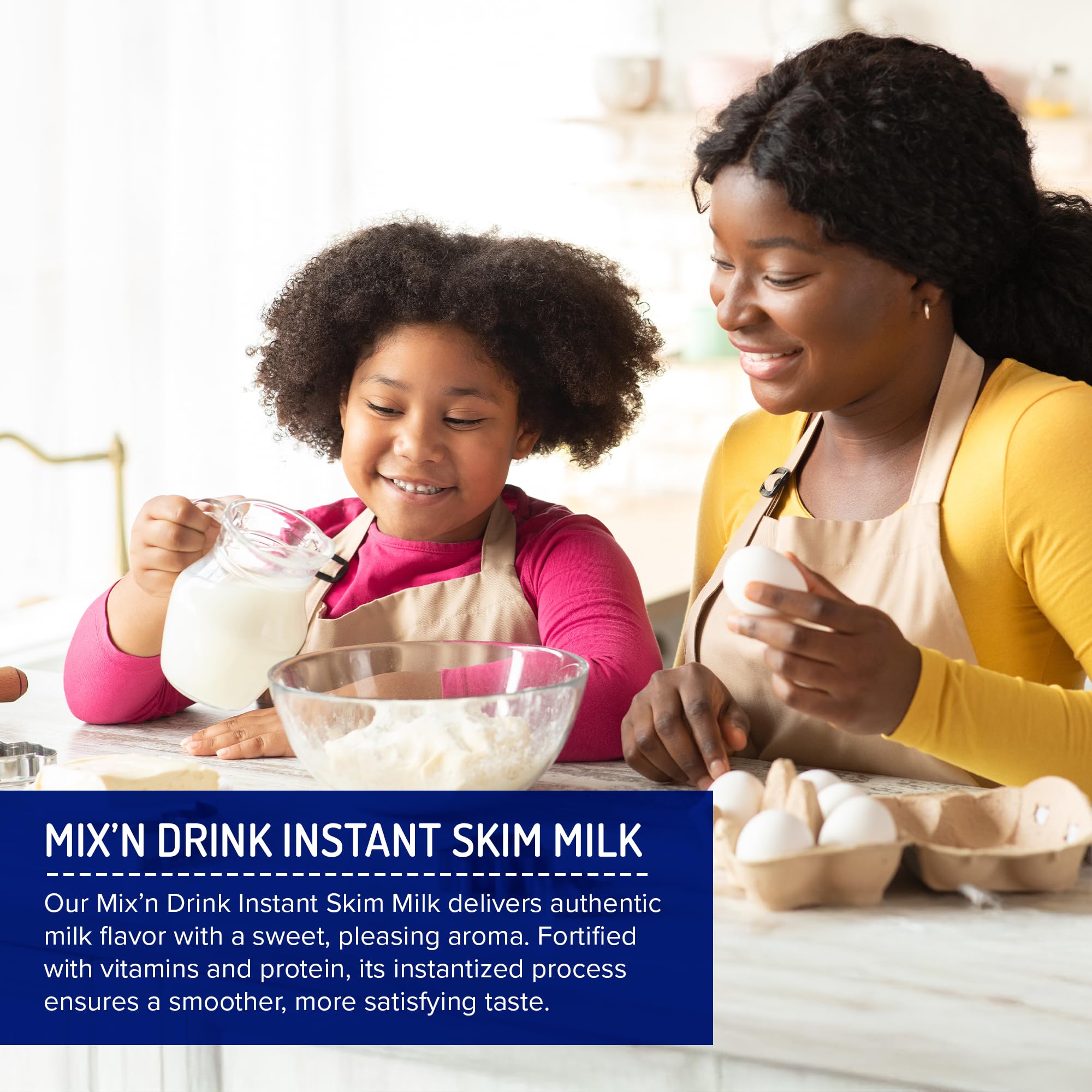 Makes 3 Quarts High Calcium and Protein Mix 'N Drink Instant Skim Milk