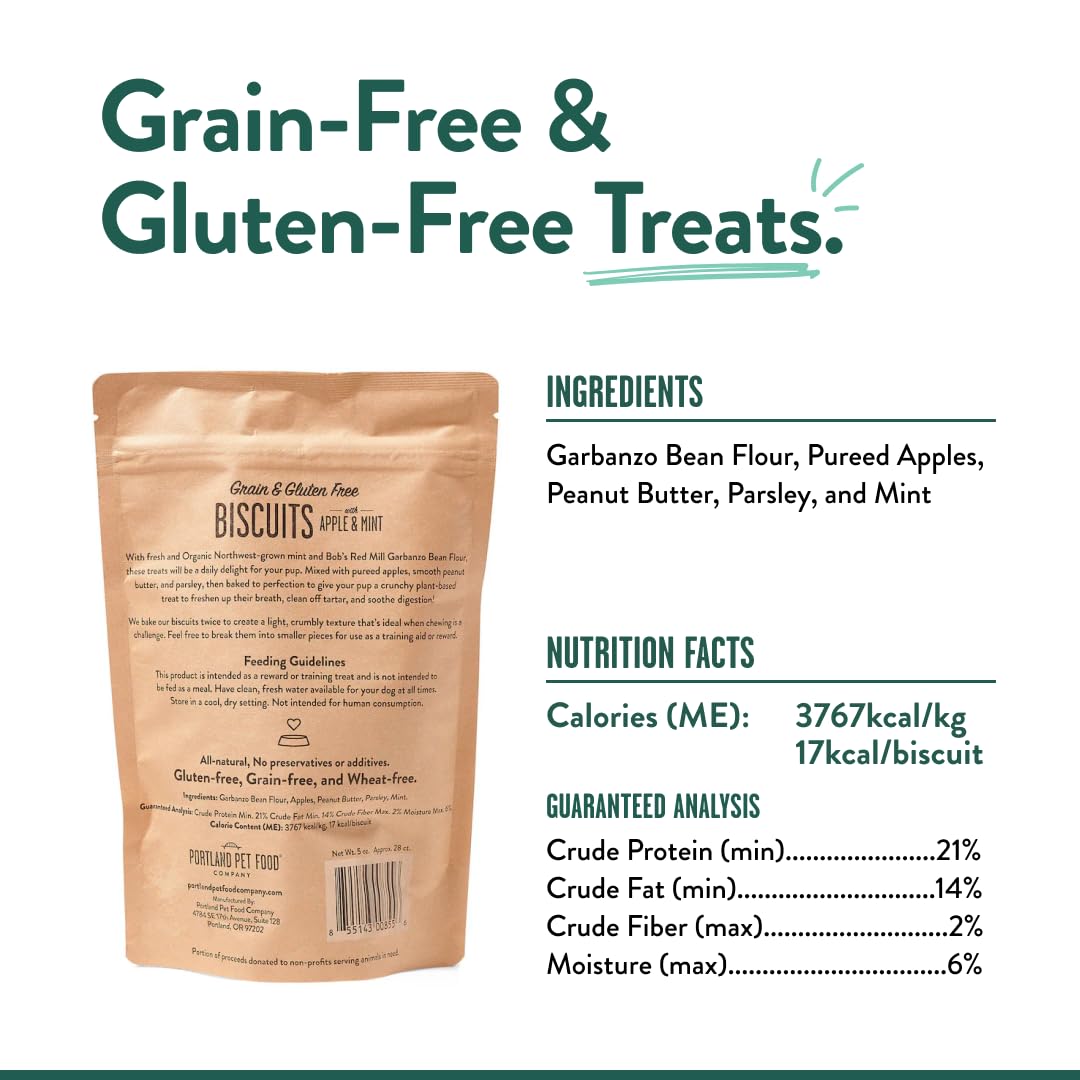 Portland Pet Company Grain & Biscuit Dog Treats Human-Grade