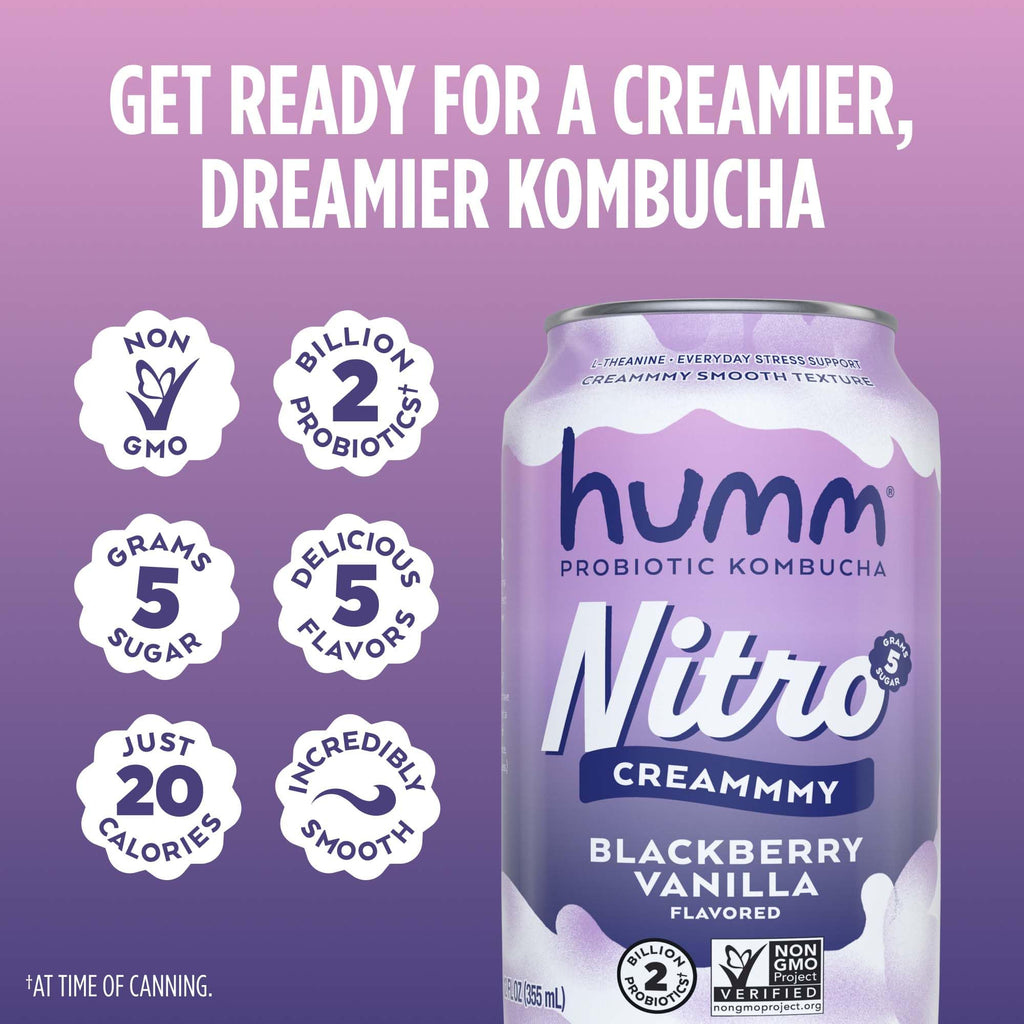 Creamy Smooth Probioitc Drink Sparkling Soda Nitro Kombucha