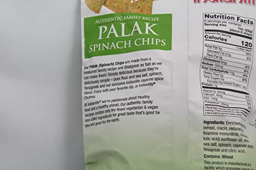 Palak (Spinach) Chips (Family Size) 3 Pkts X