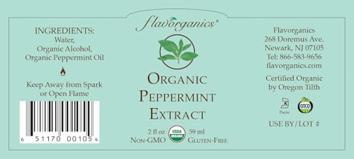 Peppermint Extract Glass Bottles