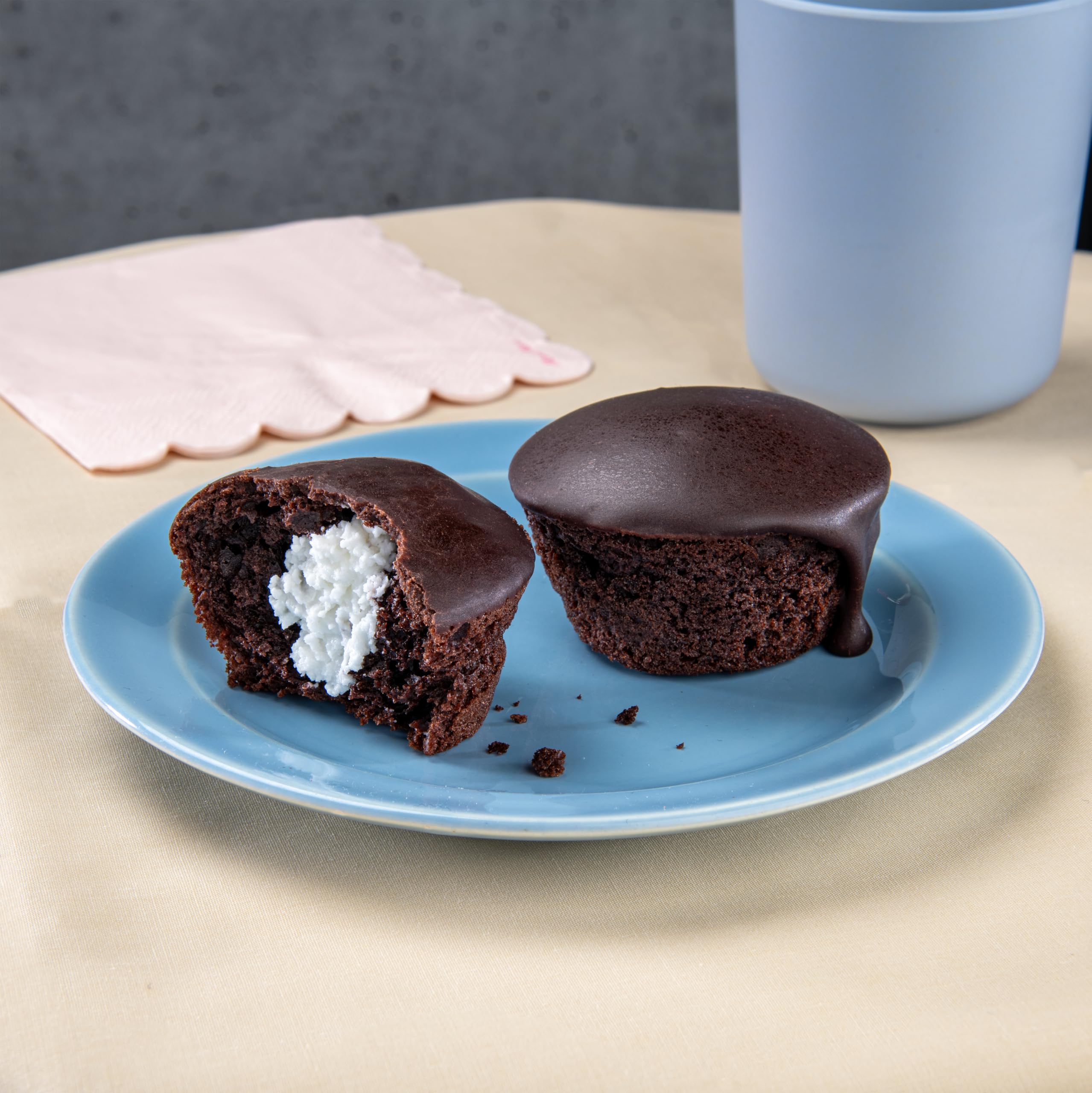 Chocolate Crème Filled Cupcakes