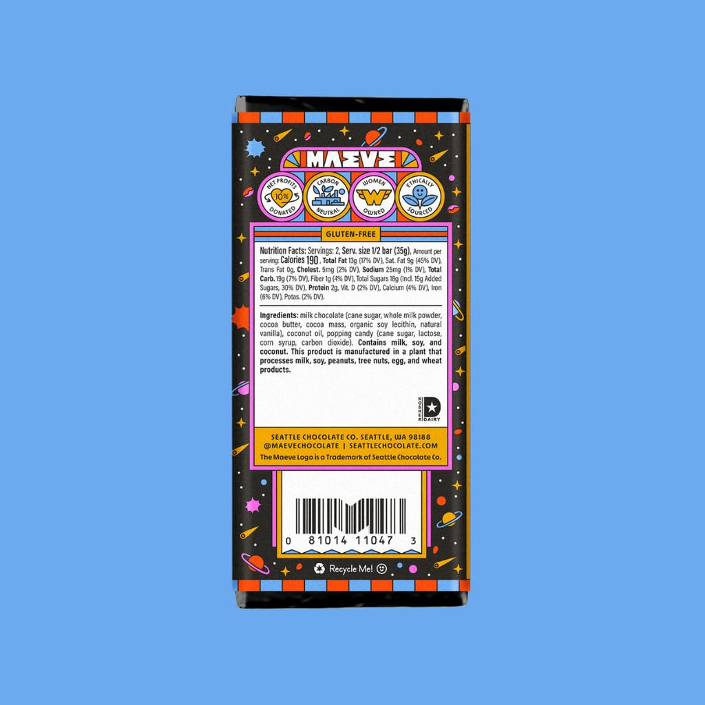 Maeve Chocolate Moon Rocks Truffle Bar