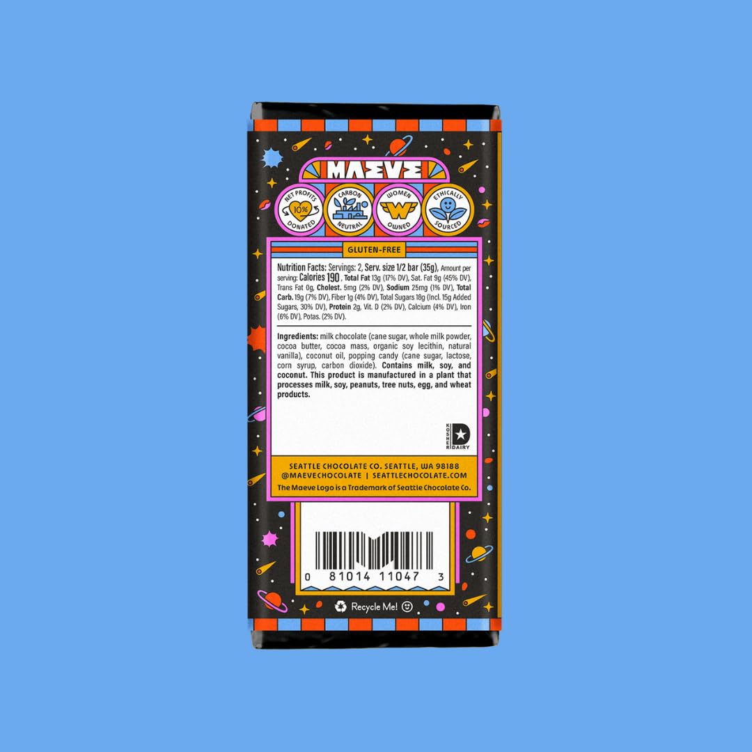 Maeve Chocolate Moon Rocks Truffle Bar