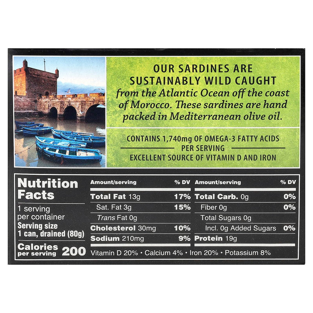 Skinless and Boneless Sardines in Pure Olive Oil