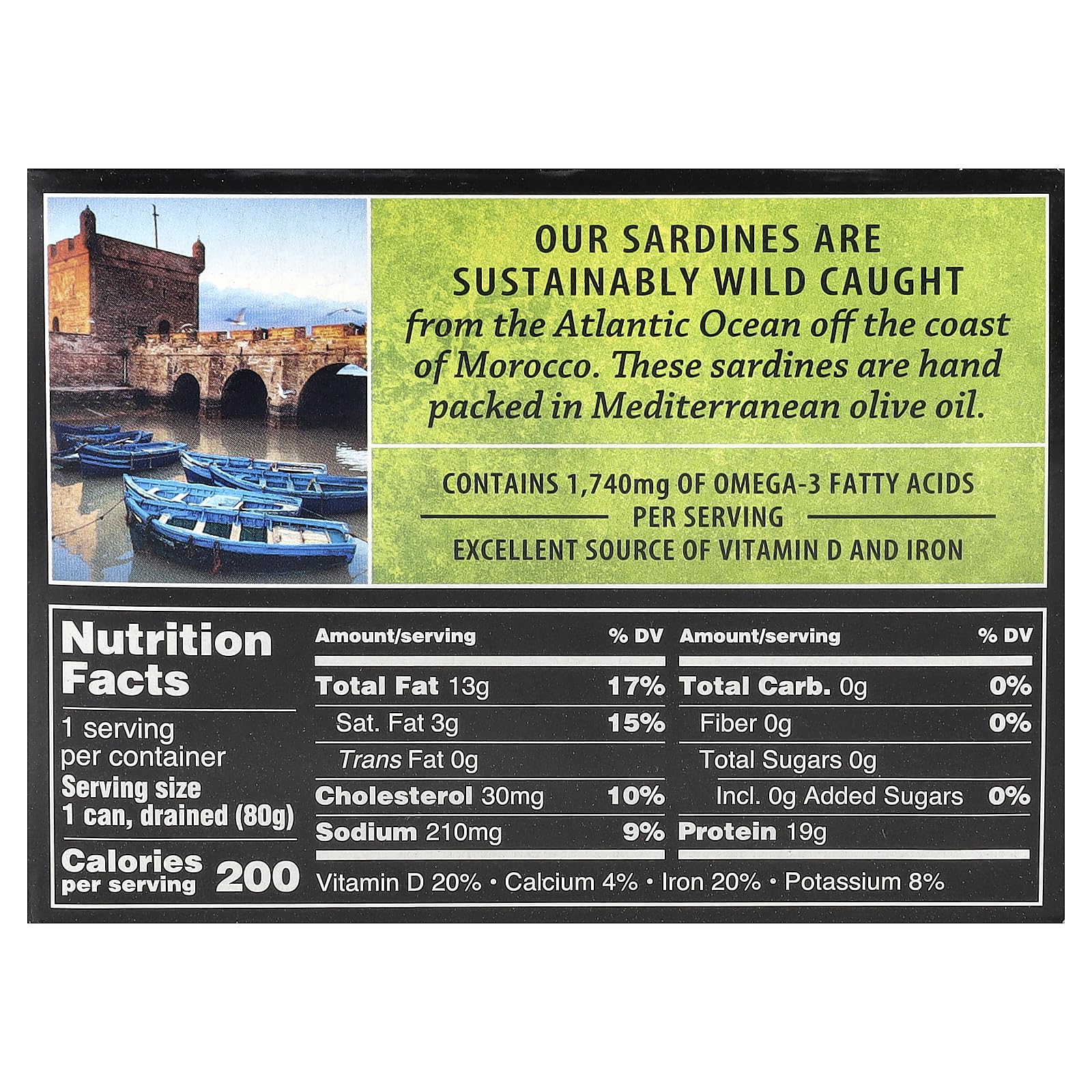 Skinless and Boneless Sardines in Pure Olive Oil