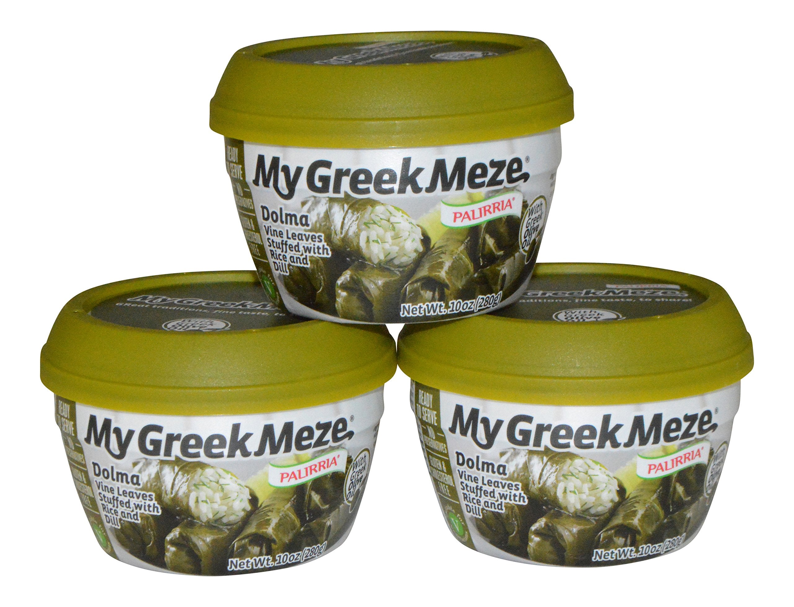 My Greek Meze Canned (Dolma Vina Leaves Stuffed with Rice and Dill)