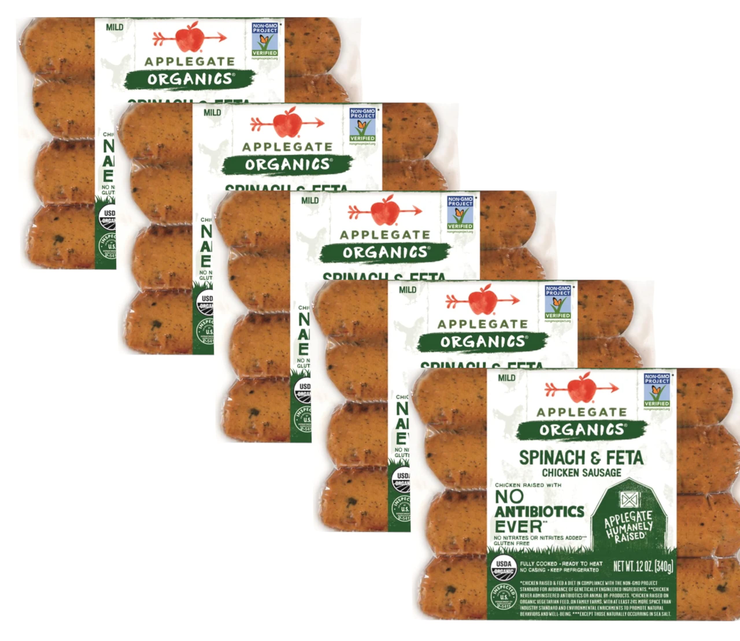 Applegate Spinach Feta Sausage Each