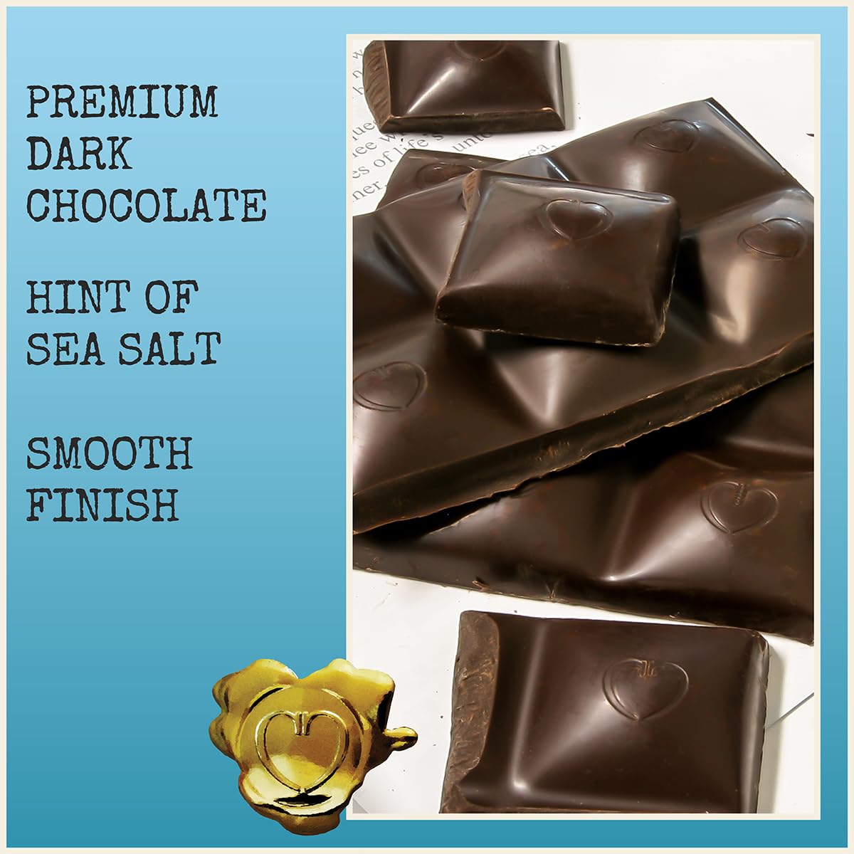 Almonds & Sea Salt Dark Chocolate Bars