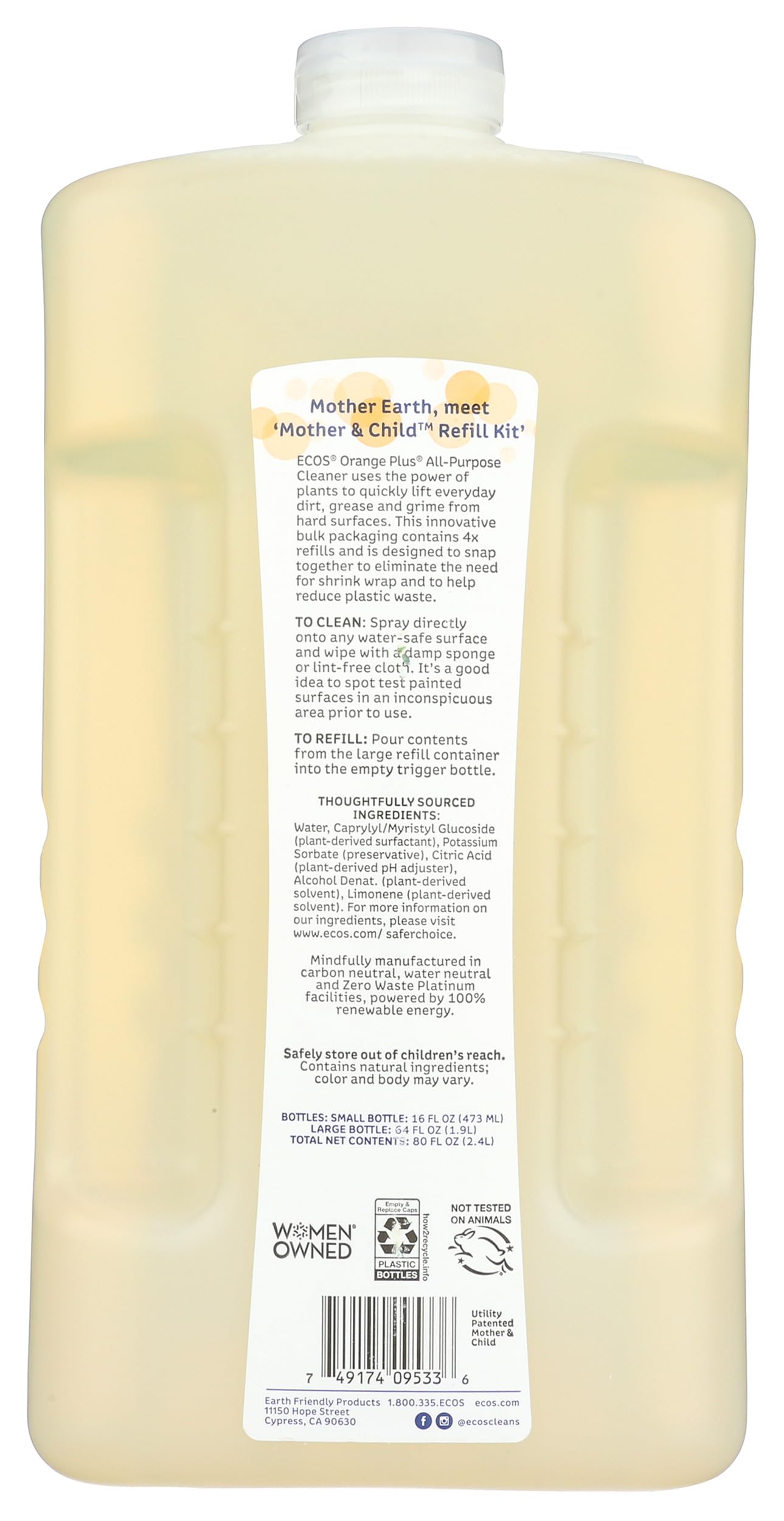Non-Toxic All-Purpose Cleaner Orange