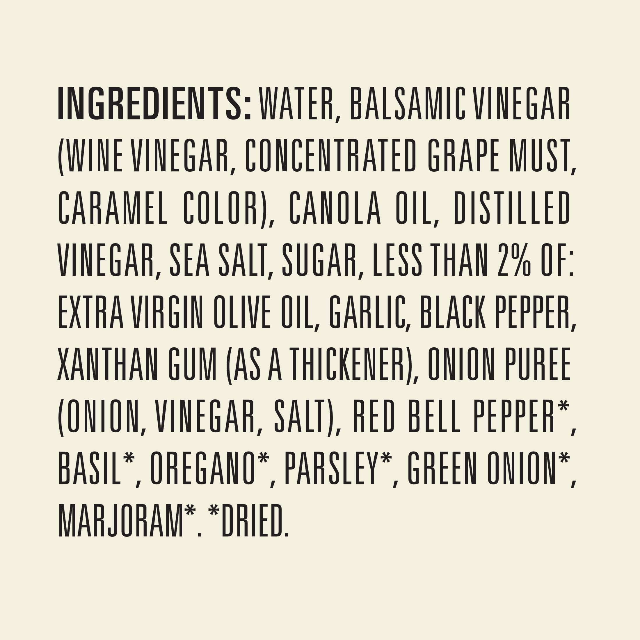 Newman's Own Parmesan Balsamic Vinaigrette Salad Dressing