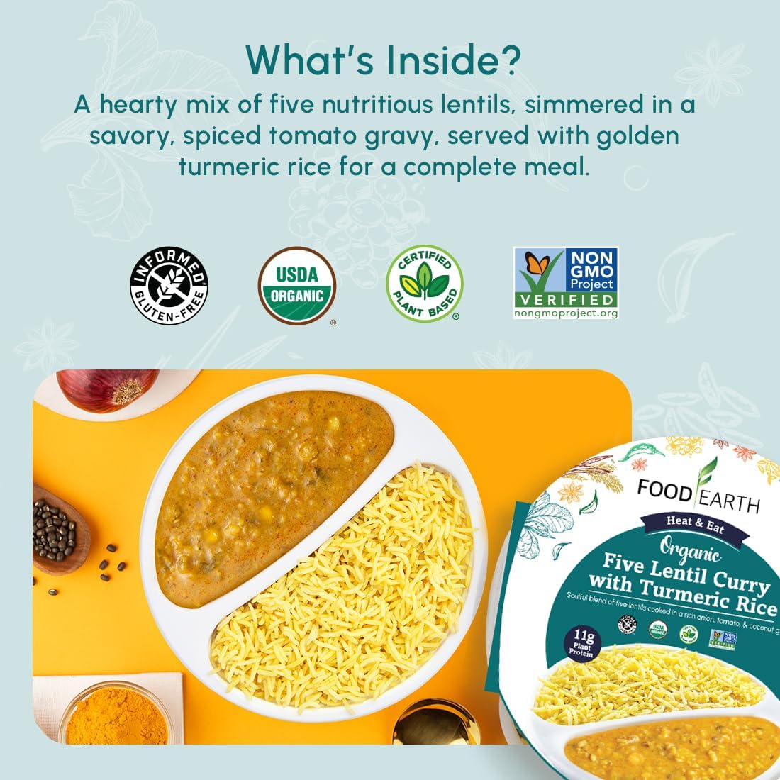 Microwavable Ready-to-Eat Indian Chickpeas Curry