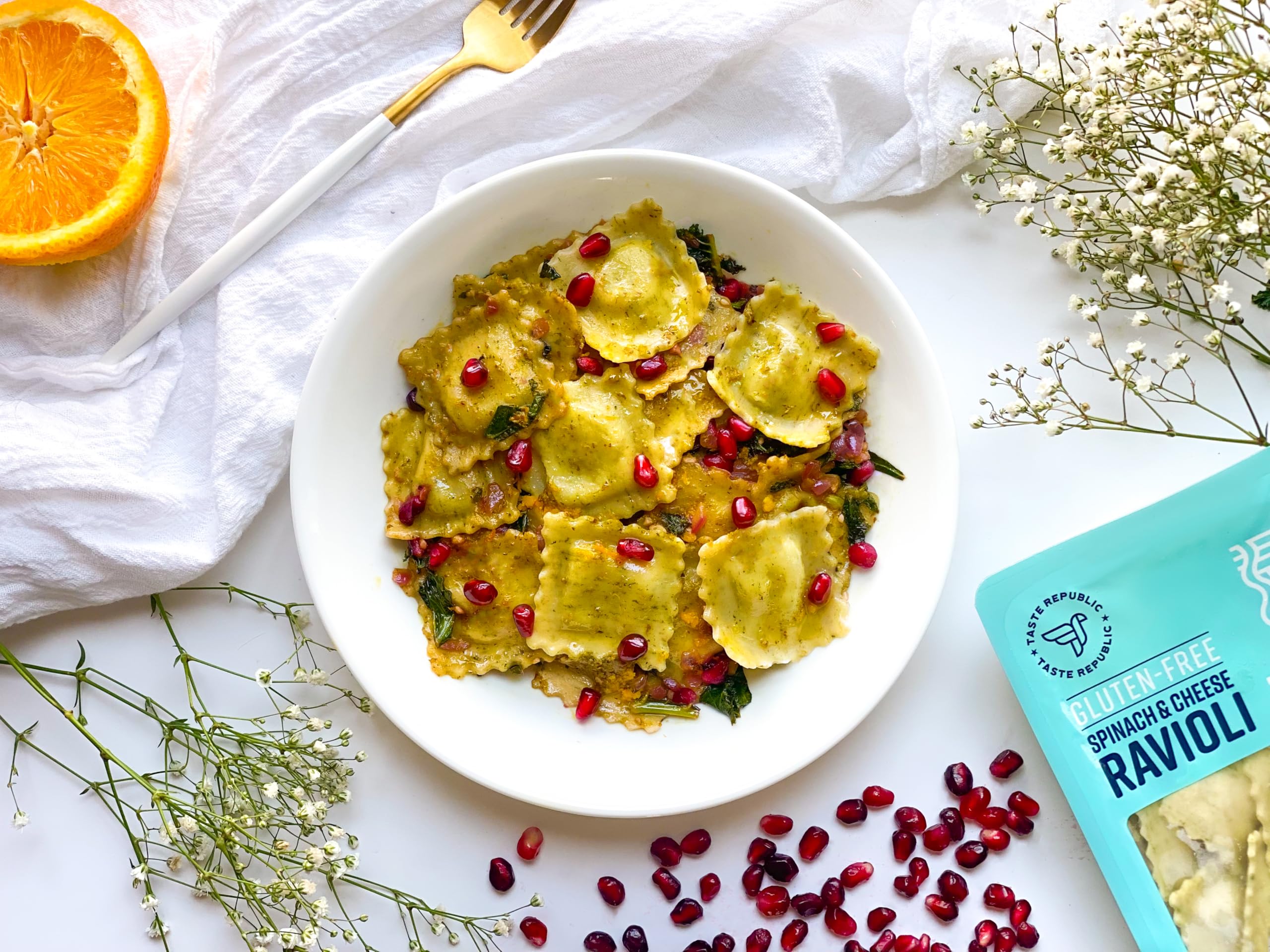 Spinach and Cheese Ravioli Cooks in Just 3 Minutes Fresh Pasta