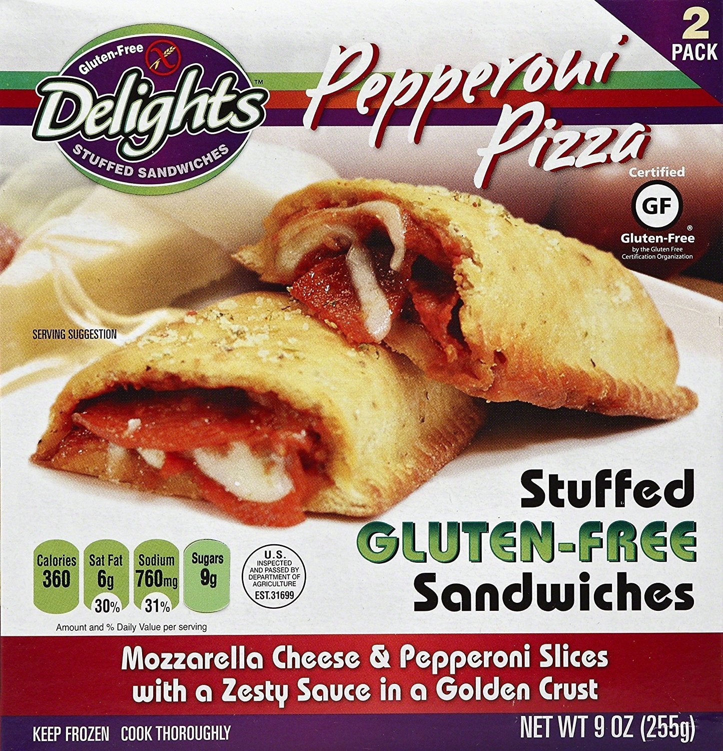 Pepperoni Pizza Stuffed Sandwich
