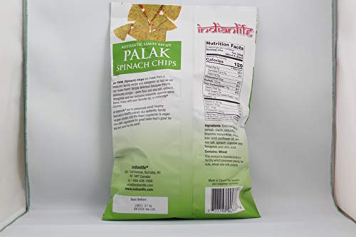 Palak (Spinach) Chips (Family Size) 3 Pkts X