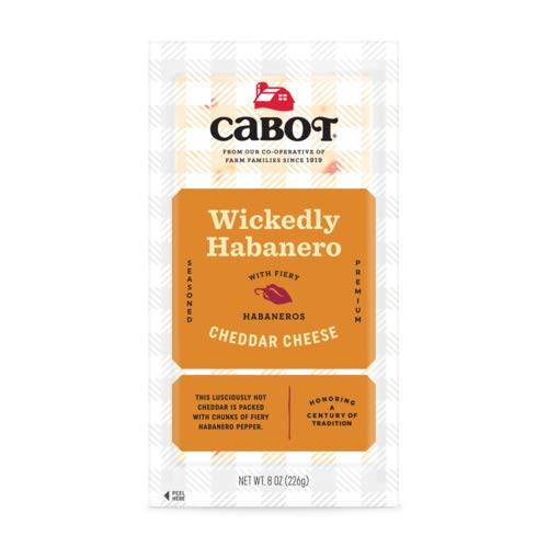 Cabot Creamery Wickedly Habanero Cheddar Cheese Bar, 8 oz
