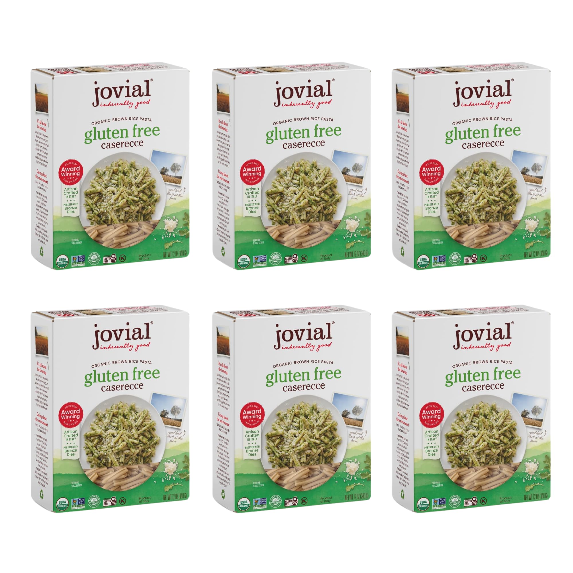 Whole Grain Brown Rice Caserecce Pasta