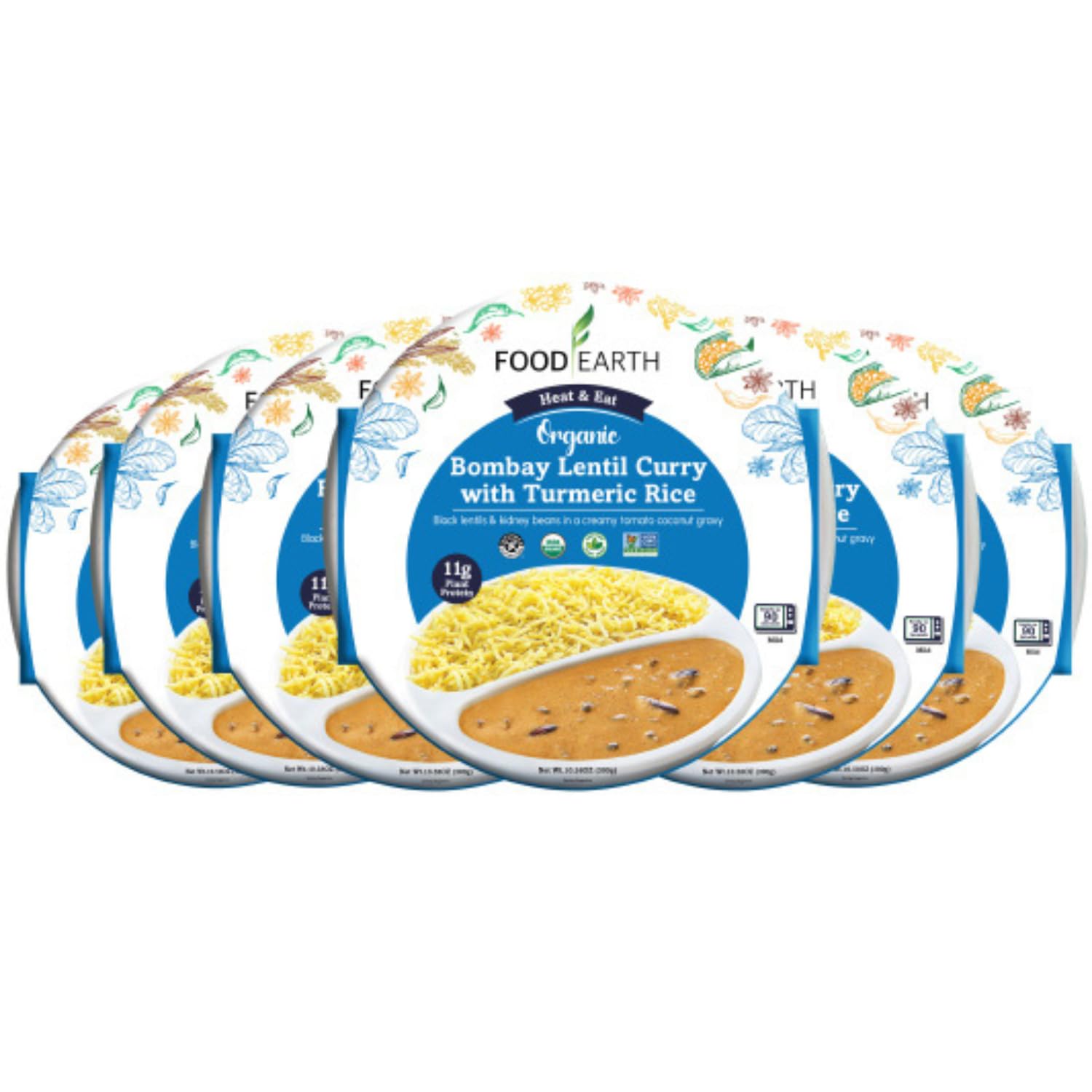 Microwavable Ready-to-Eat Indian Chickpeas Curry